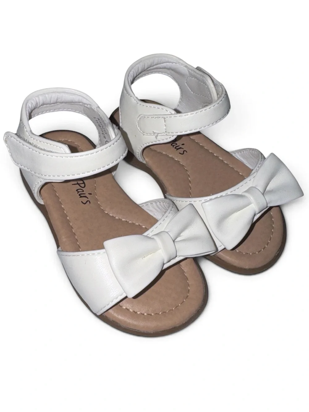 Dream Pairs 5T White Bow Strap Girls' Sandals